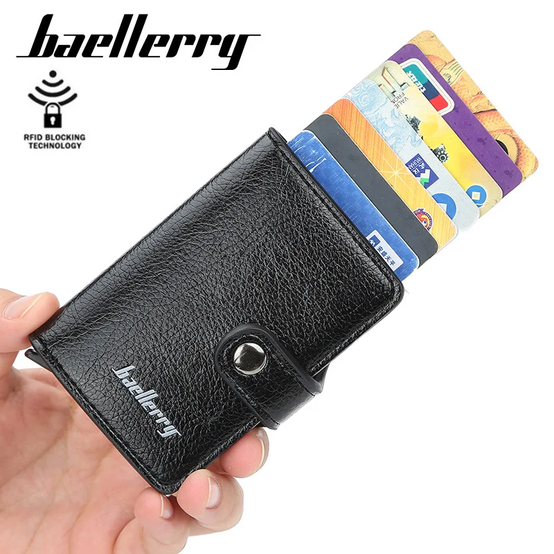 Rfid-кошелек высшего качества мужские бумажники для карт Умный кошелек
