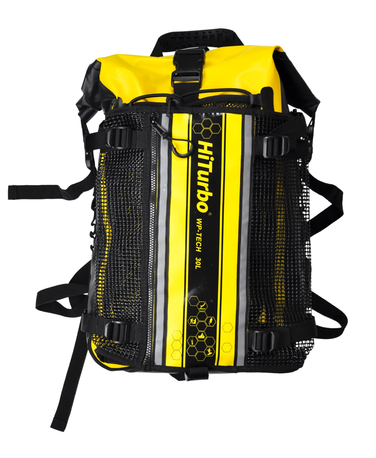 Hiturbo 30L Waterproof Snorkeling backpack double shoulders Outdoor rafting storage bag Drifting Dry Wet Swim Fins Bag