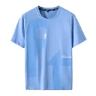 Спортивная мужская Спортивная быстросохнущая Футболка модная крутая сетчатая летняя футболка с короткими рукавами синего и розового цвета 2022 футболки больших размеров 7XL 8XL