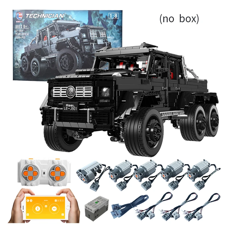 

LE-J901 3300pcs APP Motor RC Car MOC 6X6 LAND Sets Model Building Blocks CRUISER Boy Toys For Cars enthusiast Boy Gifts