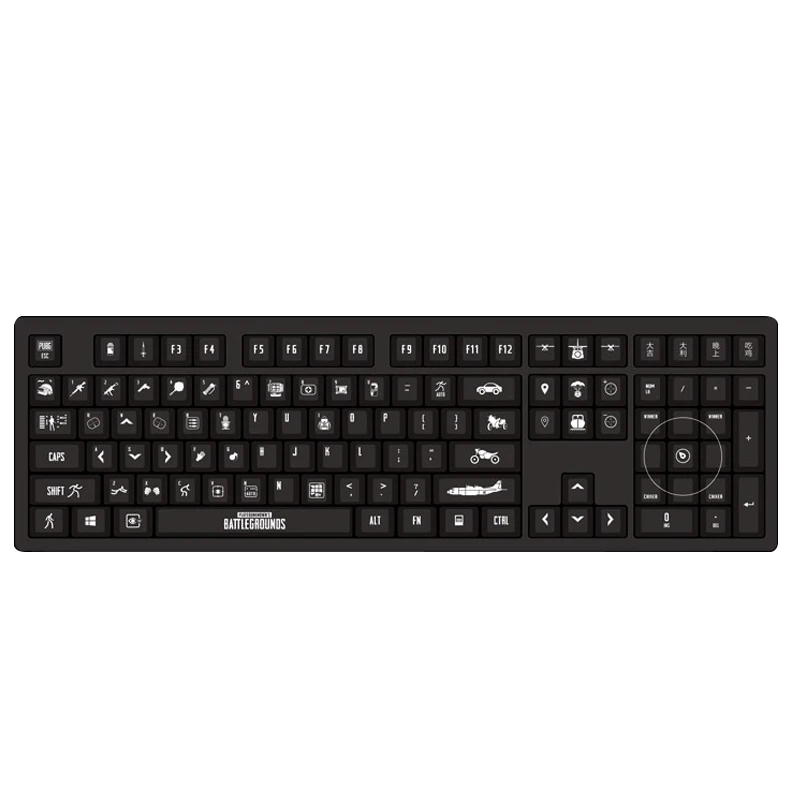 [HFSECURITY] 108 клавиш с подсветкой ABS игровые колпачки для механических ключей Cherry MX6.0