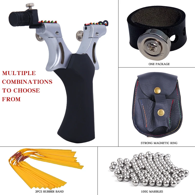 Рогатка с резиновой лентой большой мощности профессиональный набор катапульты