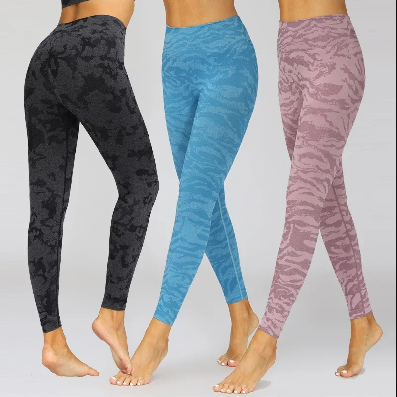 

New women's seamless leggings fitness tights breathable yoga pants super stretch workout leggings high waist sports leggings S-L