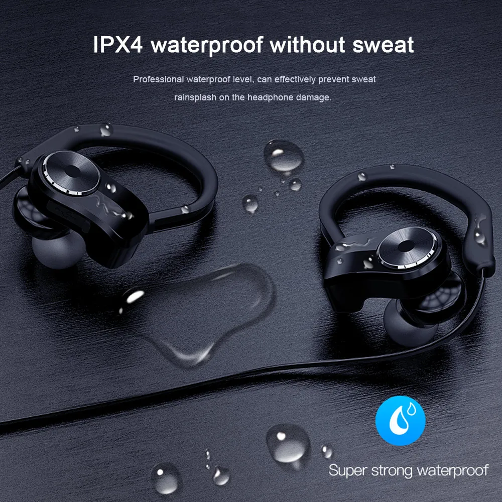 Оптовая продажа bluetooth наушники IPX4 водонепроницаемые беспроводные спортивные бас
