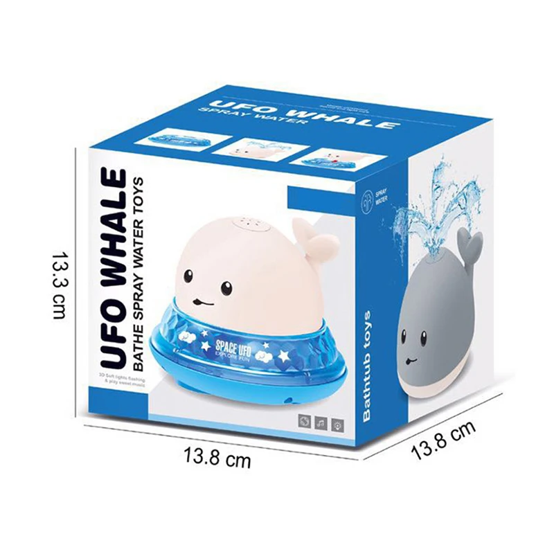 

Electric Light Induction Spray Ball Baby Bath Toy Luminous Water Ball Shower Toys Water Spray Toys C44