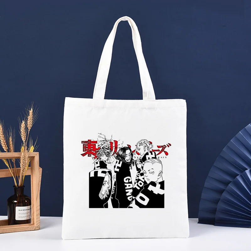 Сумка-шоппер Женская холщовая тоут с рисунком Токио Мстители смешная