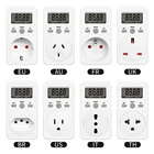 Цифровой ваттметр, измеритель переменного тока, с вилкой Стандарта ЕС и Великобритании