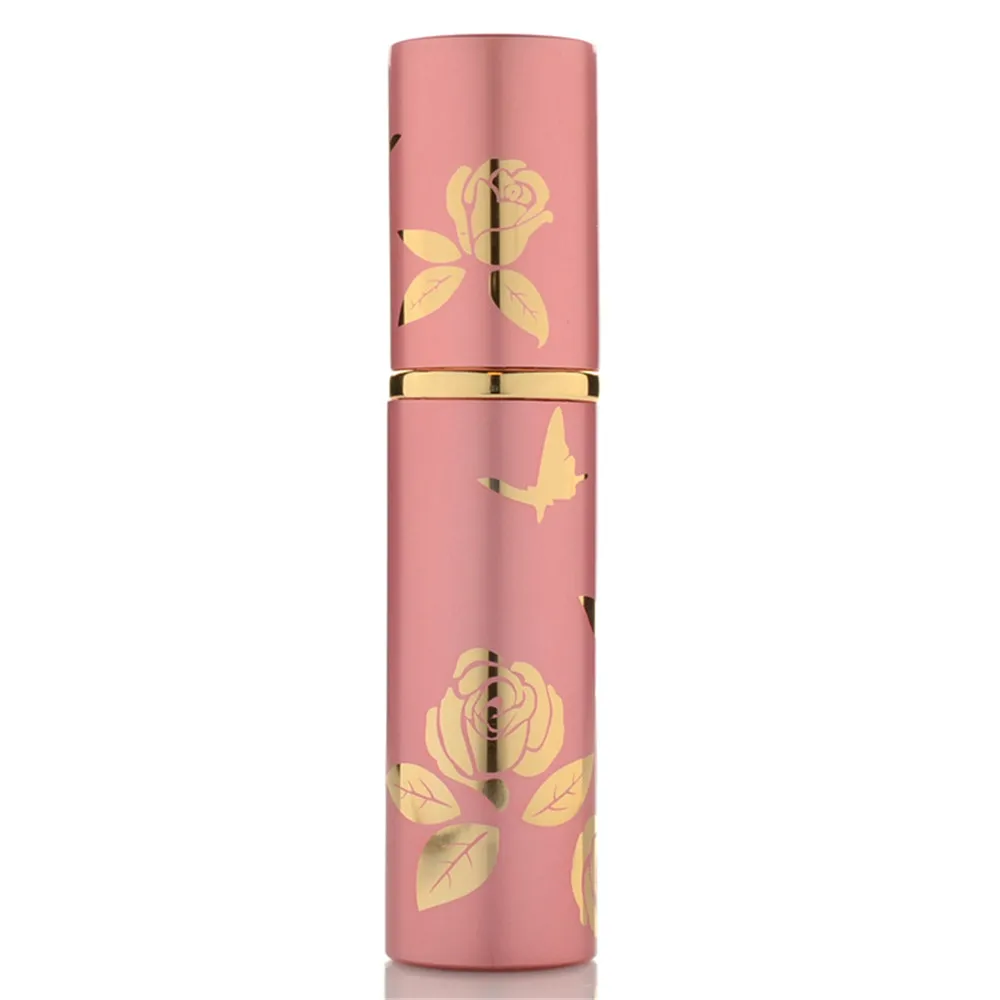 

10ml Portable Mini Refillable Perfume Bottle With Scent Pump Metal Aluminum Empty Cosmetic Containers Spray Atomizer Bottle
