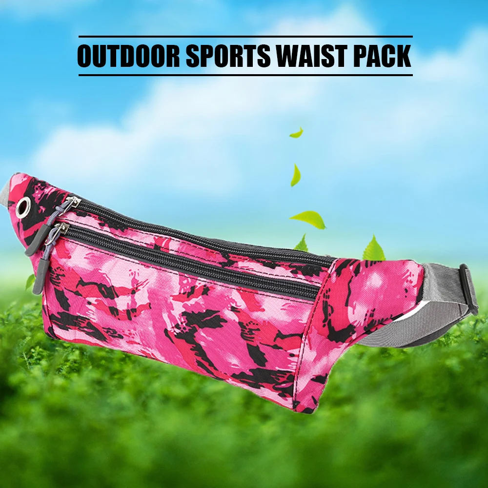 

Fashion Women Camouflage Printed Sports Waist Bag Outdoor Mobile Phone Mini Joker Waist Bag Belt Bag Envelope Shoulder Bag