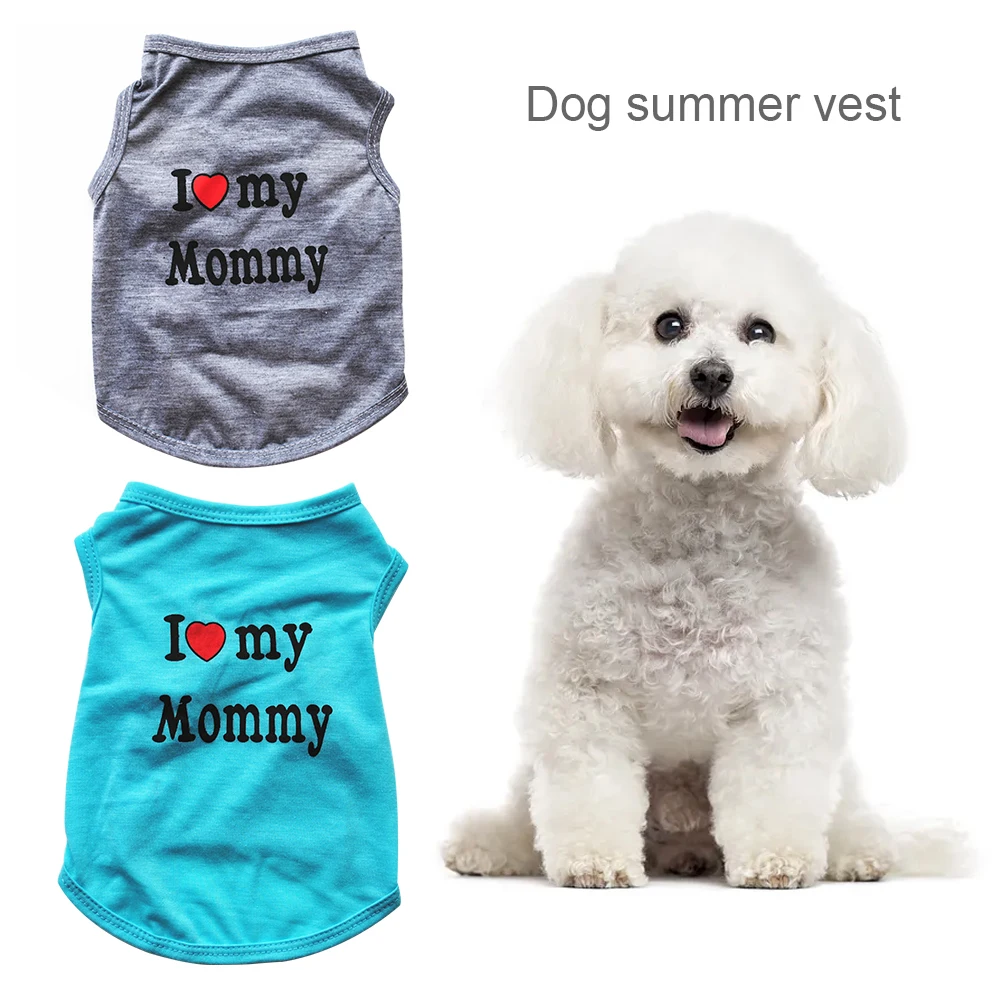 

Pet Dog Summer Vest Thin Pet Sleeveless Small Dogs Simple Puppy Dog Accessory Cat T-Shirt Breathable Soft Puppy Pullover S-L