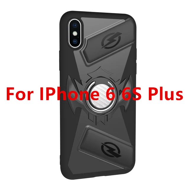 black for 6 6s plus Pubg игровой геймпад кнопочный джойстик мобильный чехол для iPhone X XS 7 8 6 6S Plus телефон игровой Бесплатный огонь L1 R1 джойстик аксессуары - Цвет: black for 6 6s plus