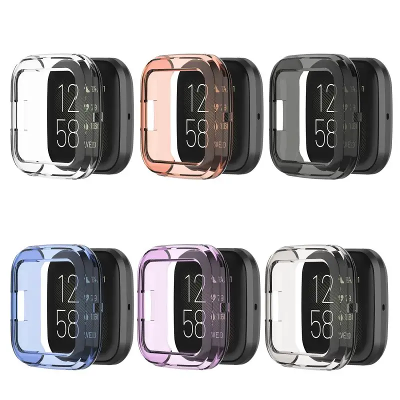 Рамка для часов Fitbit Versa 2 сменный защитный чехол из ТПУ экрана Модный