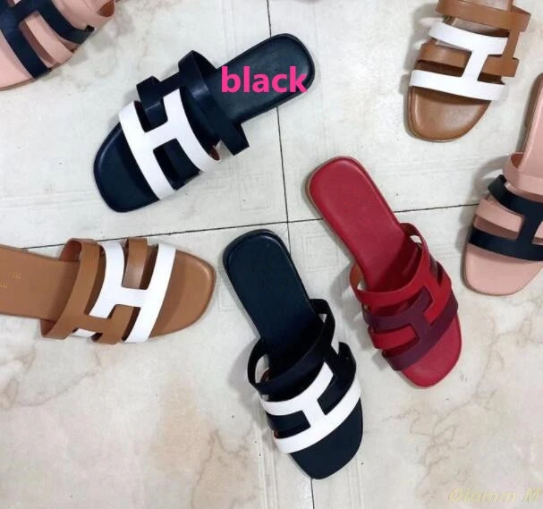 

2021 new luxury women summer daily casual white breathable one-line slippers outdoor wild fashion beach ms slippers