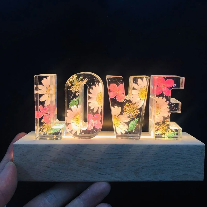 

Alphabet Crystal Epoxy Resin Mold English Letters Number Pendant Silicone Mould A2UA