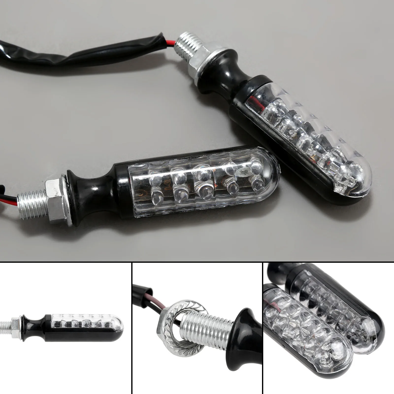 2 предмета в комплекте 12 LED желтый свет индикатор сигнала поворота мотоцикла