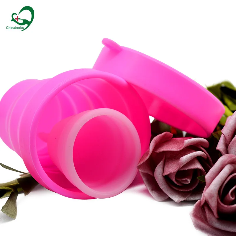 

Reusable Foldable Menstrual Cup Sterilizer Tool Feminine Hygiene Flexible Silicone Menstrual Sterilizing Cup Collapsible