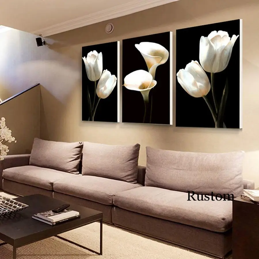 

Paintings for The Living Room Flowers Modern Home Decoration Canvas Posters and Prints for Interior Frameless Picture
