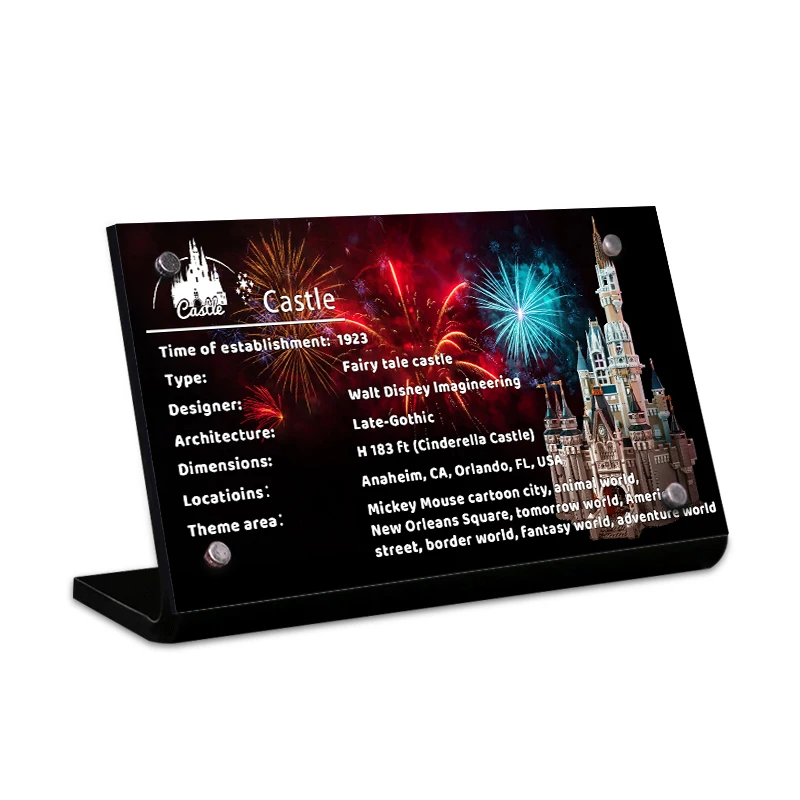 

he Acrylic display stand brand for 71040 The Castle toys building blocks