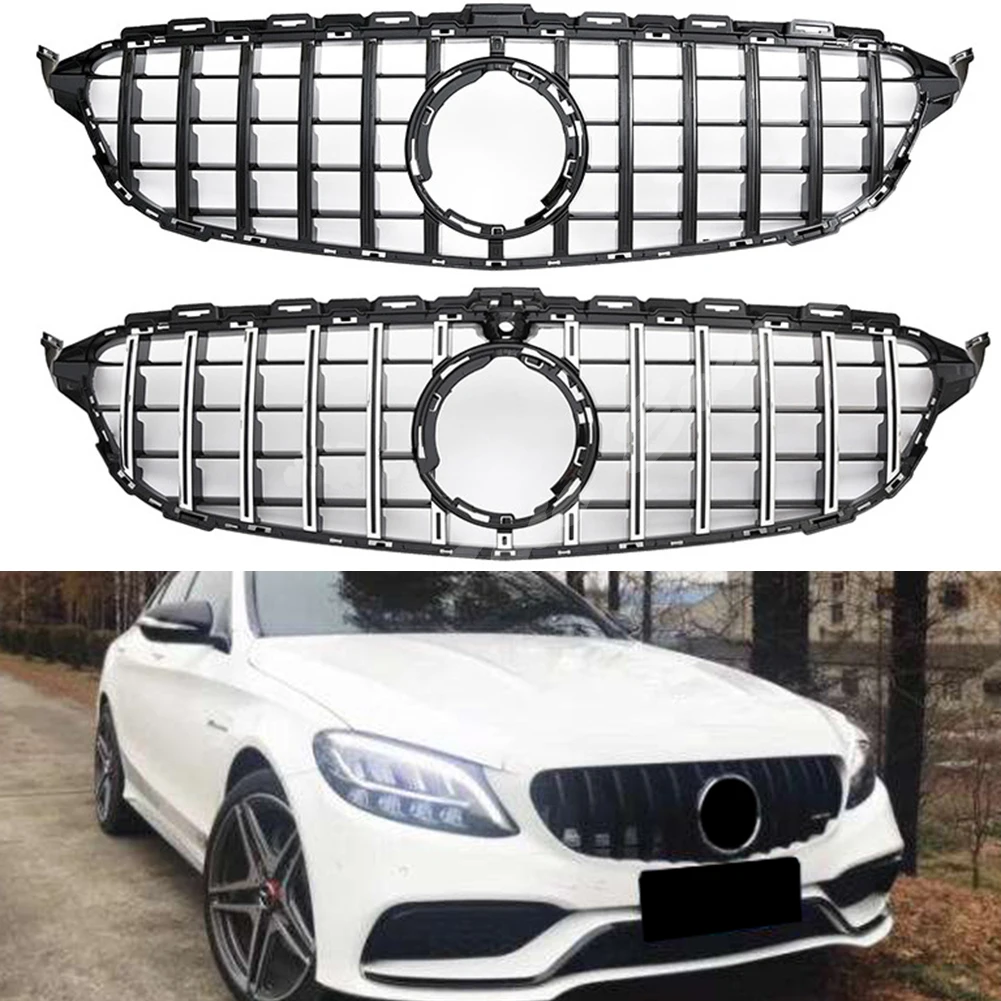 Передняя решетка бампера для Mercedes Benz W205 C Класс C43 2019 2020 2021 GTR|Гоночные решетки| |