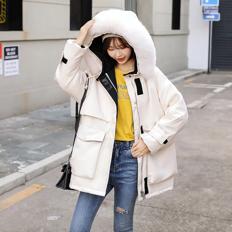 2020 пальто с капюшоном для беременных Женская куртка средней длины зимний