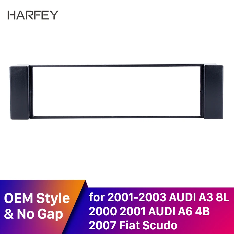 Harfey 1 Дин Радио Рамка для 2001-2003 AUDI A3 8L 2000 2001 AUDI A6 4B 2007 Fiat Scudo 1999 2000 2003-2005 сиденье Toledo Leon