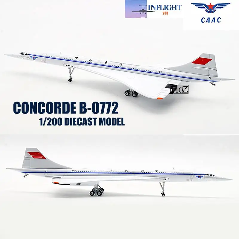 Inflight CAAC CONCORDE B 0772 1/200 литой самолет модель самолета| |