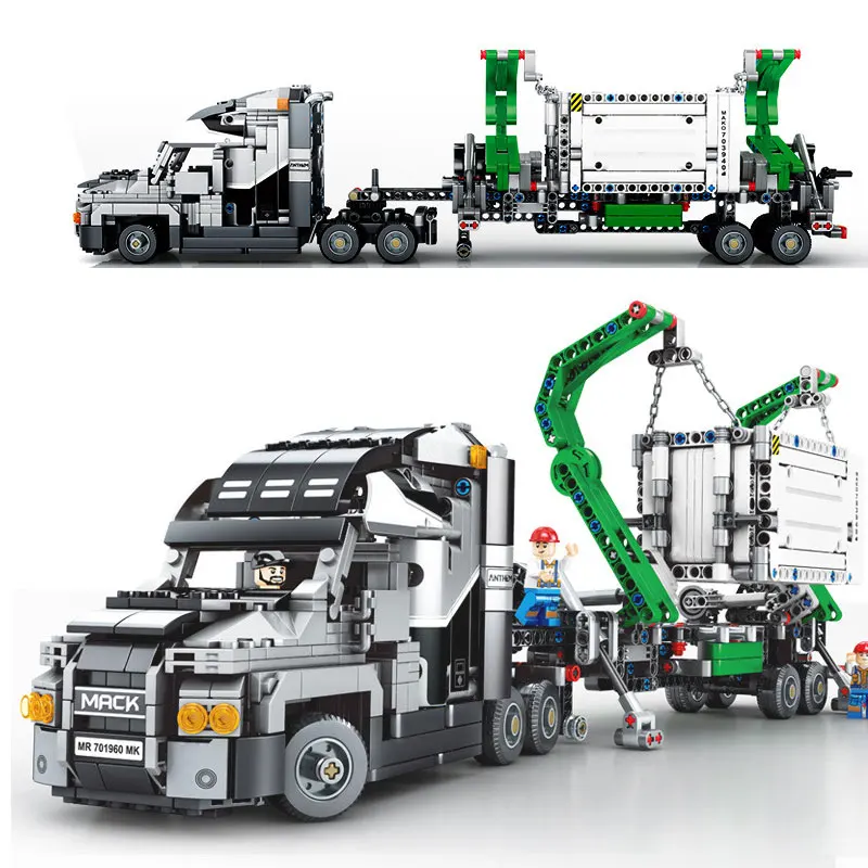 703940 Technic The Mack набор "большой грузовик" Mack Anthem Moc 1202 шт строительные блоки кирпичи игрушки 42078 подарок на Рождество