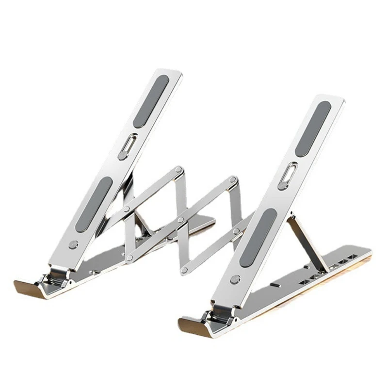 

Laptop Stand Riser Adjustable Cooling Holder Foldable Tablets Bracket Anti-slip