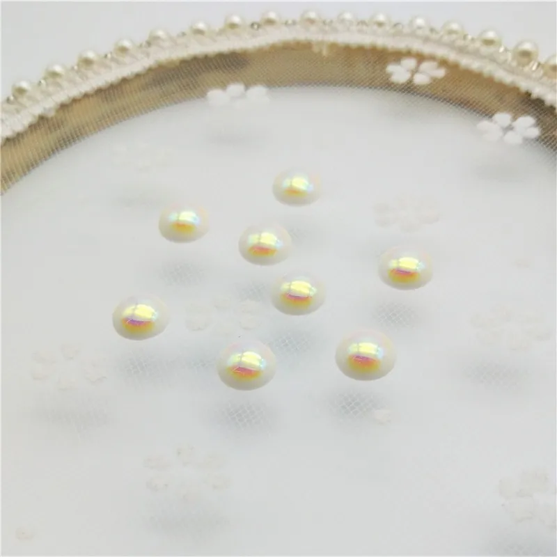 6/10/12 мм Пришивные АВ белый искусственный жемчуг бусины из пластика ABS Имитация