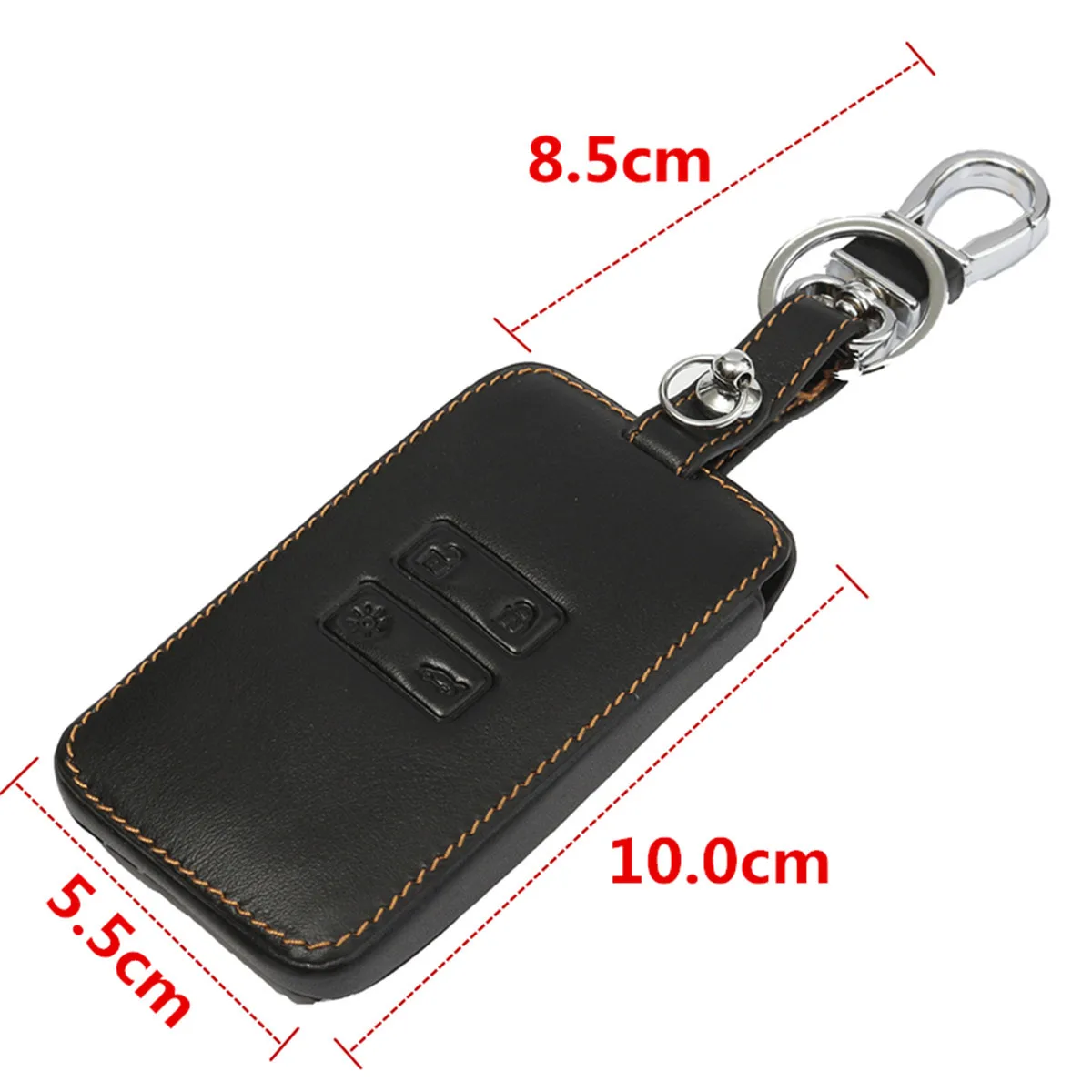 Черная коричневая нить для кожаного ключа чехол автомобиля кожаный ключей
