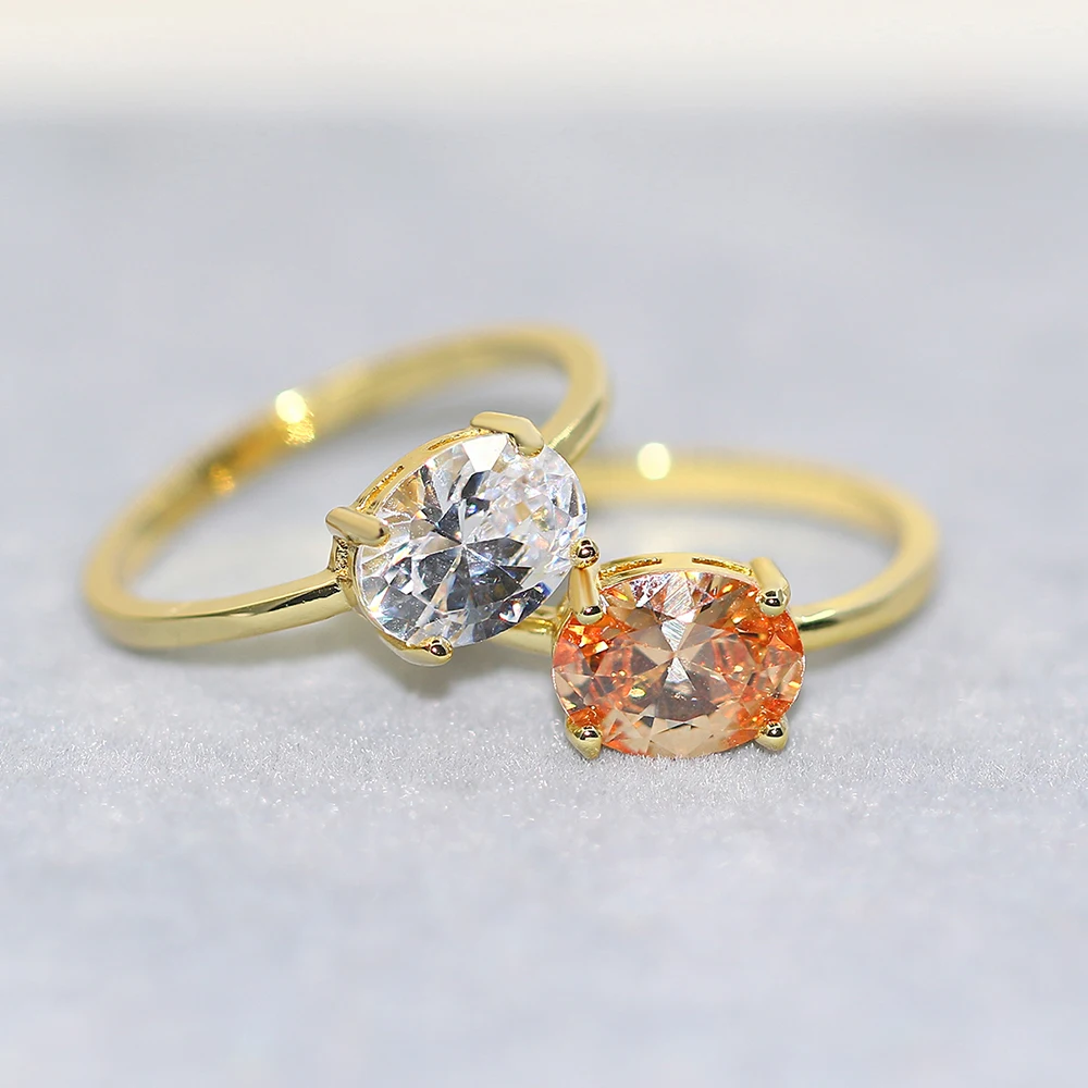 Летние ювелирные изделия женское кольцо из конфетного камня с овальным