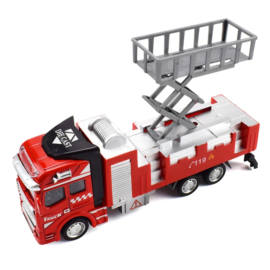 Детская игрушка модель пожарного грузовика сплава литья под давлением