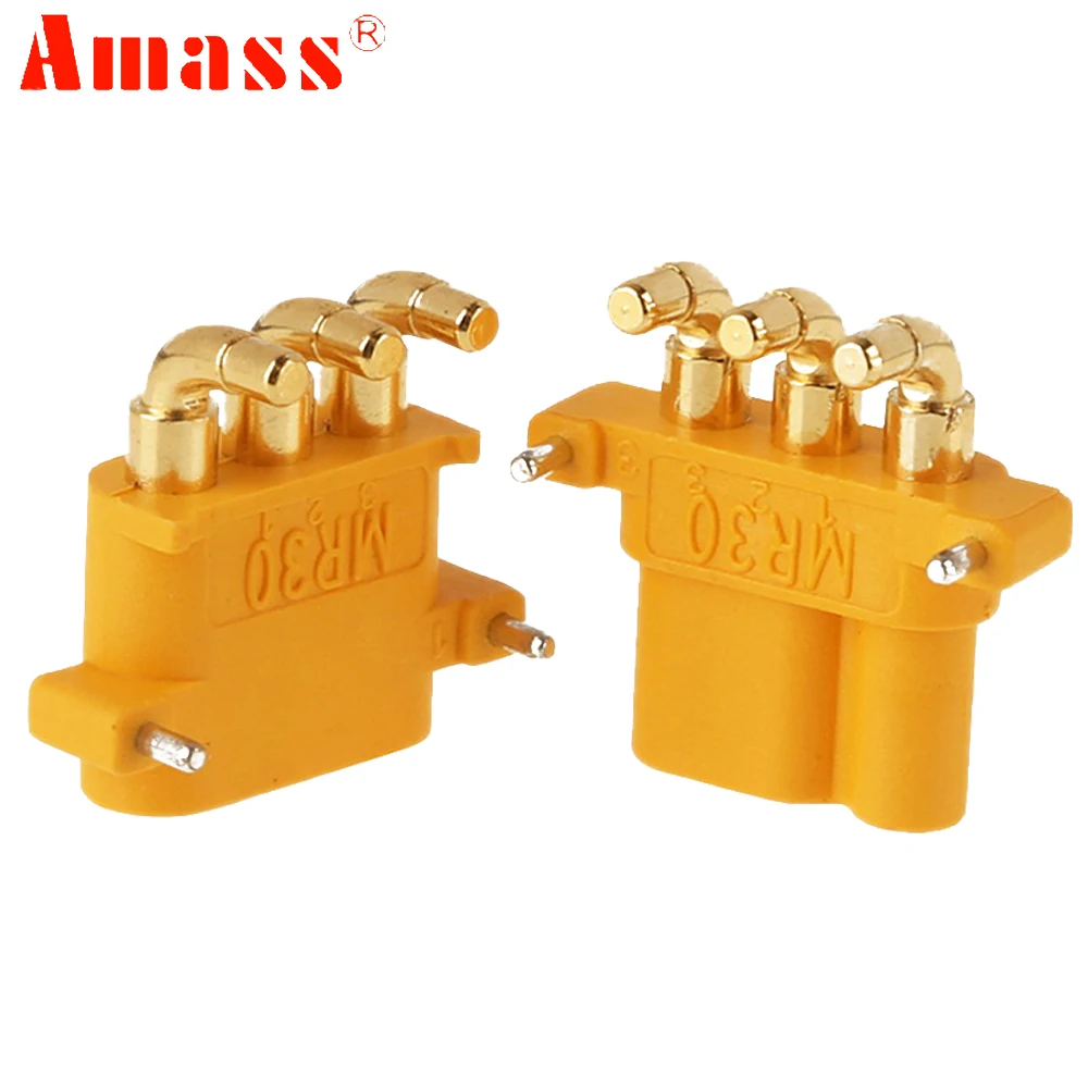 5 пар AMASS MR30PW MR 30 PCB 3 pin Male Female 2 мм Bullet разъемы для RC Lipo батарея Мультикоптер самолет