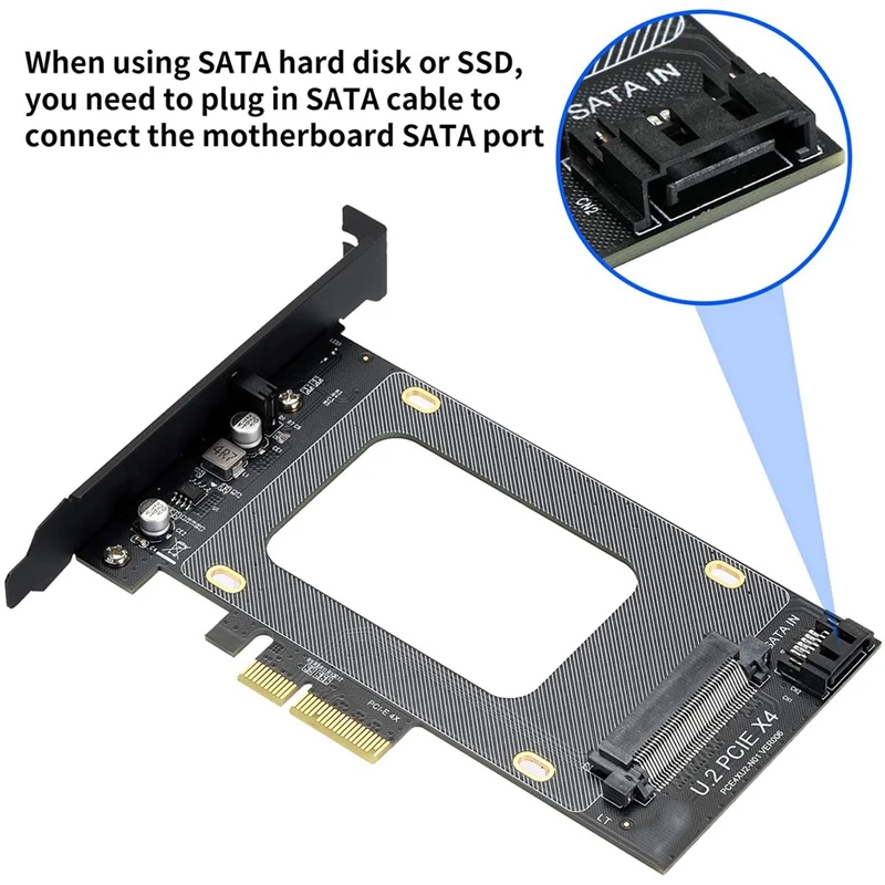 Переходная карта U.2 к PCI-E X4 3 0 дюйма для жесткого диска | Компьютеры и офис