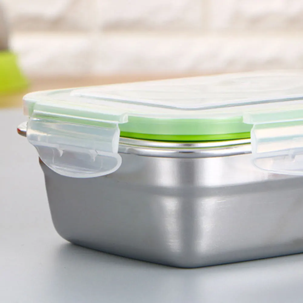Bento Box герметичная коробка для обеда из нержавеющей стали 304 4 размера контейнер