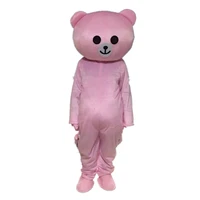 pink bear mascot costume cosplay party game dress outfit advertising adult b event apparel cartoon character birthday clothes