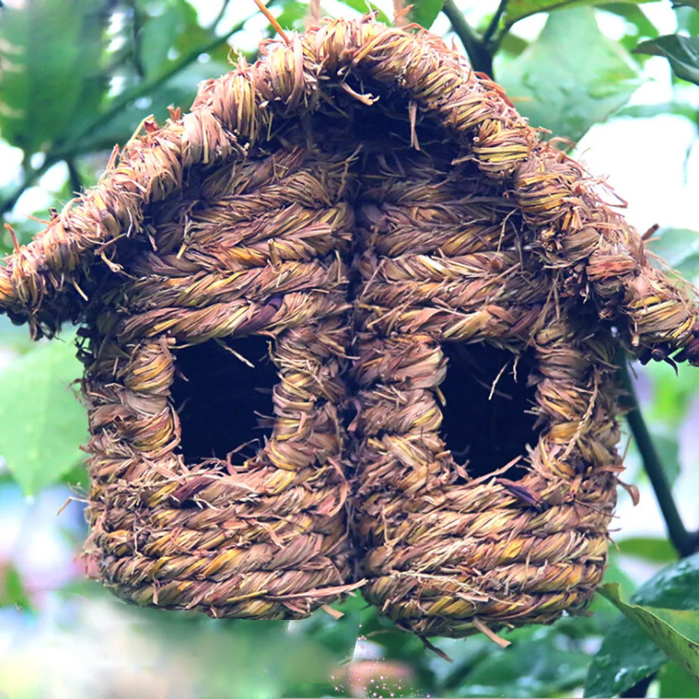 Деревянное уличное гнездо для Колибри ручной работы украшения сада|Птичьи