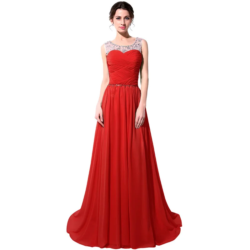 Оболочка/колонна без бретелек длиной до пола рукавов шифон вечернее платье