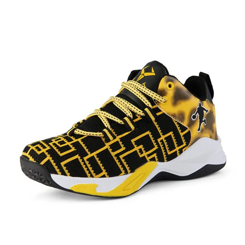 

Новинка 2021, Стильные Баскетбольные Кроссовки, Детские уличные кроссовки для мальчиков, Нескользящие кроссовки, мягкие спортивные кроссовк...