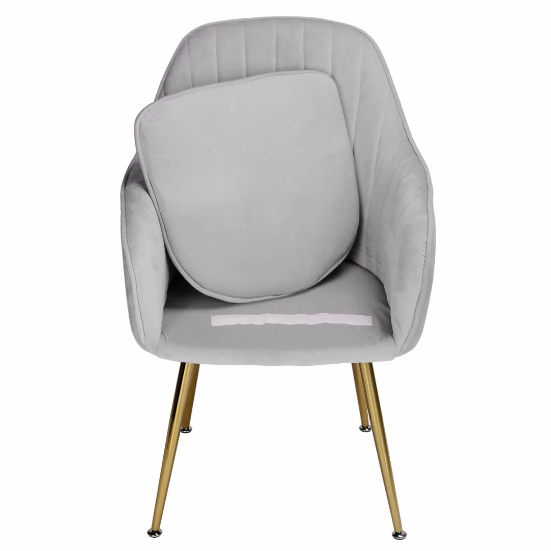 Европейский Стильный обеденный стул Бархатная подушка для макияжа современный