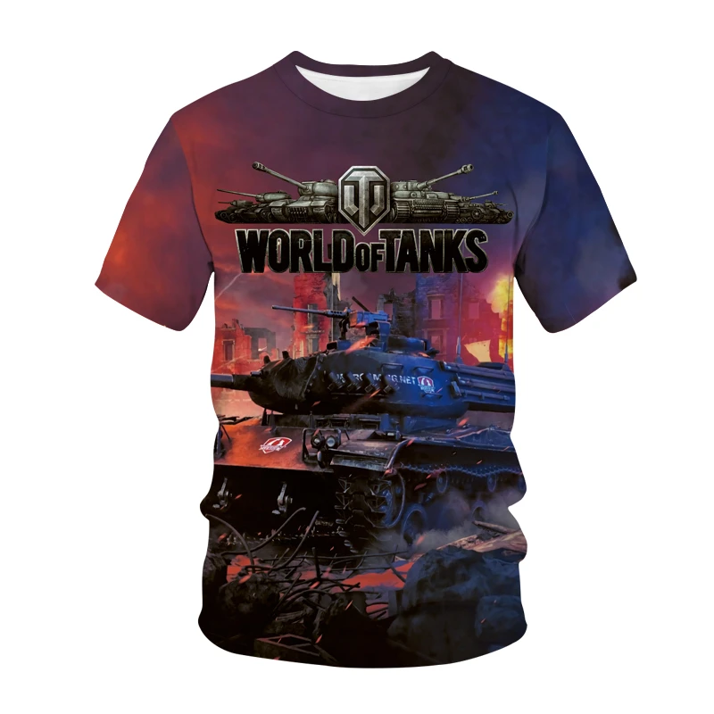 

Летняя модная детская футболка с принтом «World Of Tanks»