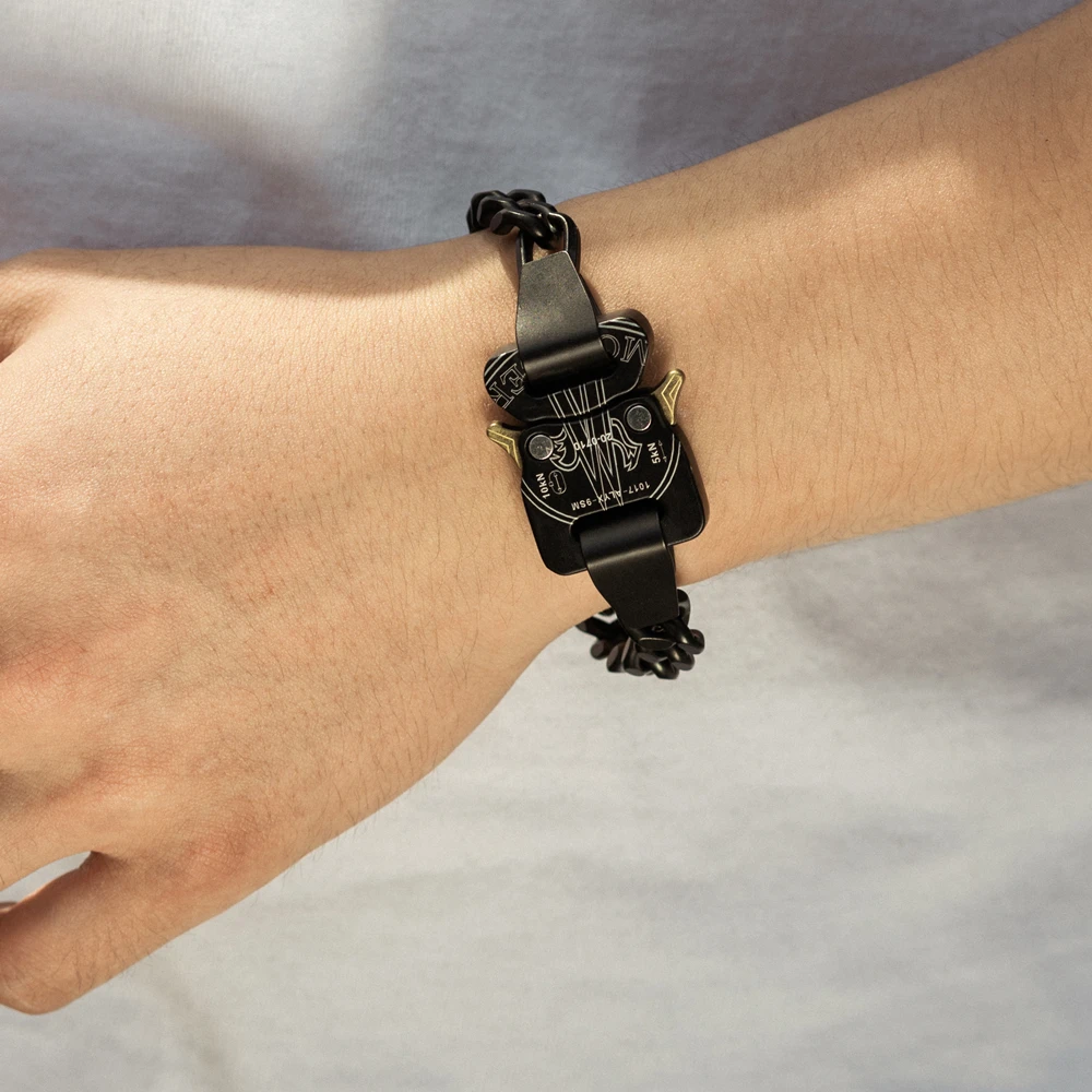 Браслет с пряжкой в стиле хип-хоп и панк 1017 | Украшения аксессуары