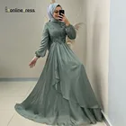 Мусульманское вечернее платье, марокканский кафтан, с аппликацией, с поясом, официальное платье, Арабский Дубай, с длинным рукавом, женское вечернее платье, вечернее платье
