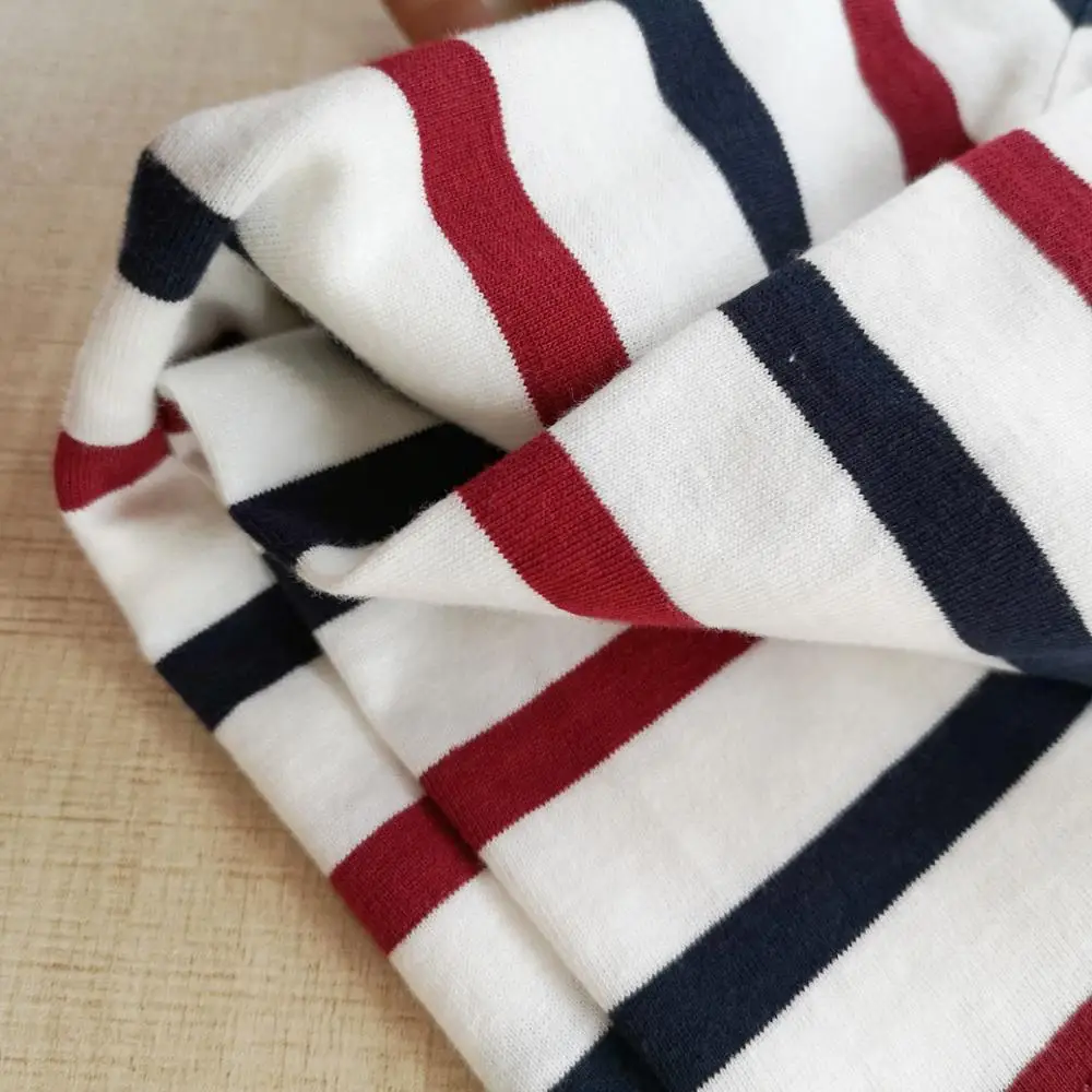 Женская футболка винтажная хлопковая цветная полосатая рубашка с длинными