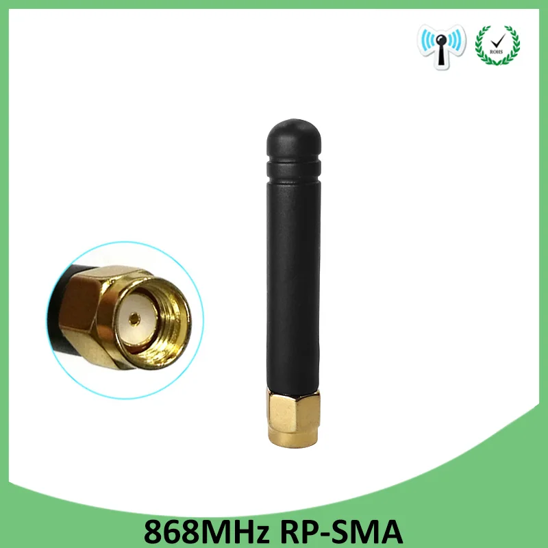 1 шт. 868 МГц 915 МГц антенна 3dbi RP-SMA разъем GSM 915 МГц 868 МГц антенна наружный Ретранслятор Сигнала Антенна Водонепроницаемый Lorawan
