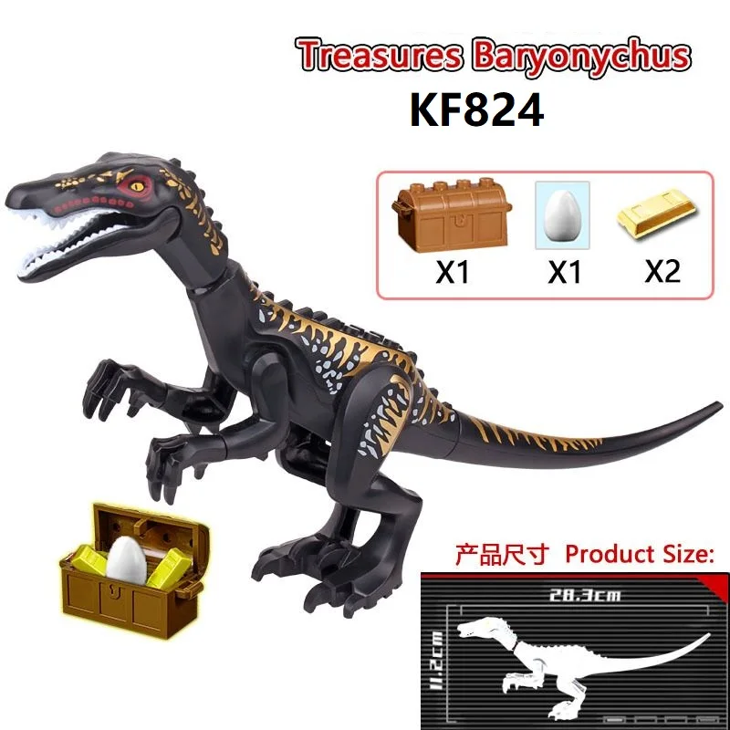 

Single Sale Building Blocks Dinosaur Big Size X-Tyrannosaurus Rex With Eggs Big Figures Toys Gift For Children KF822-KF825