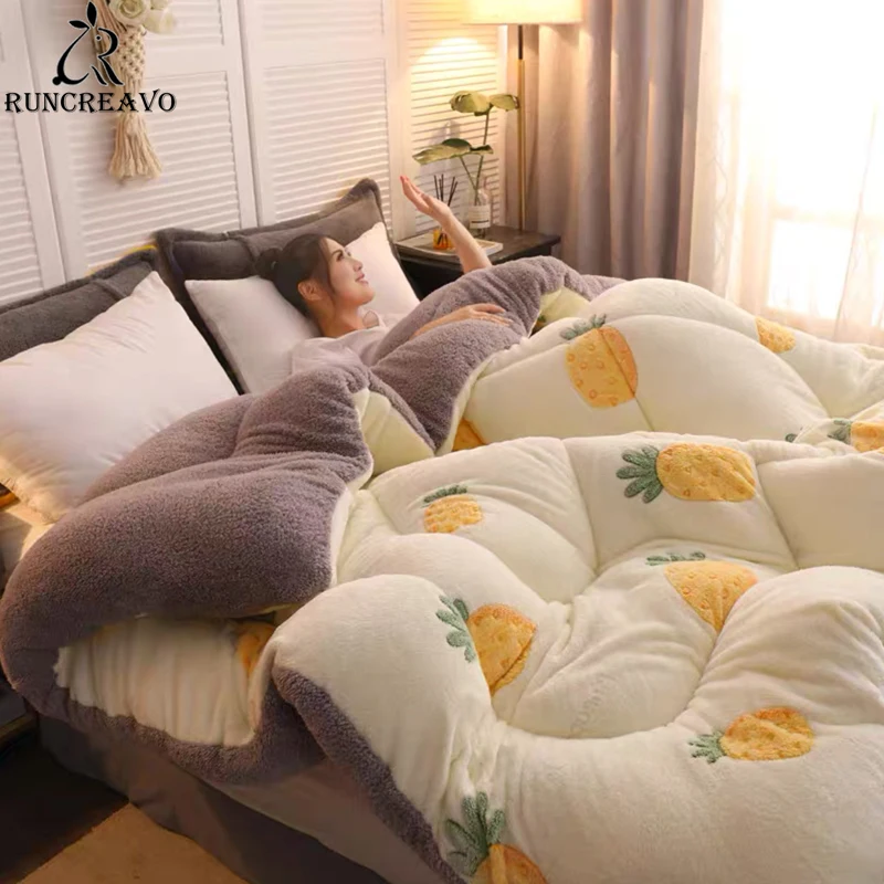 

Толстое теплое одеяло из ягненка, зимнее одеяло, 5 кг, двухстороннее искусственное весенне-осеннее удобное мягкое плюшевое одеяло