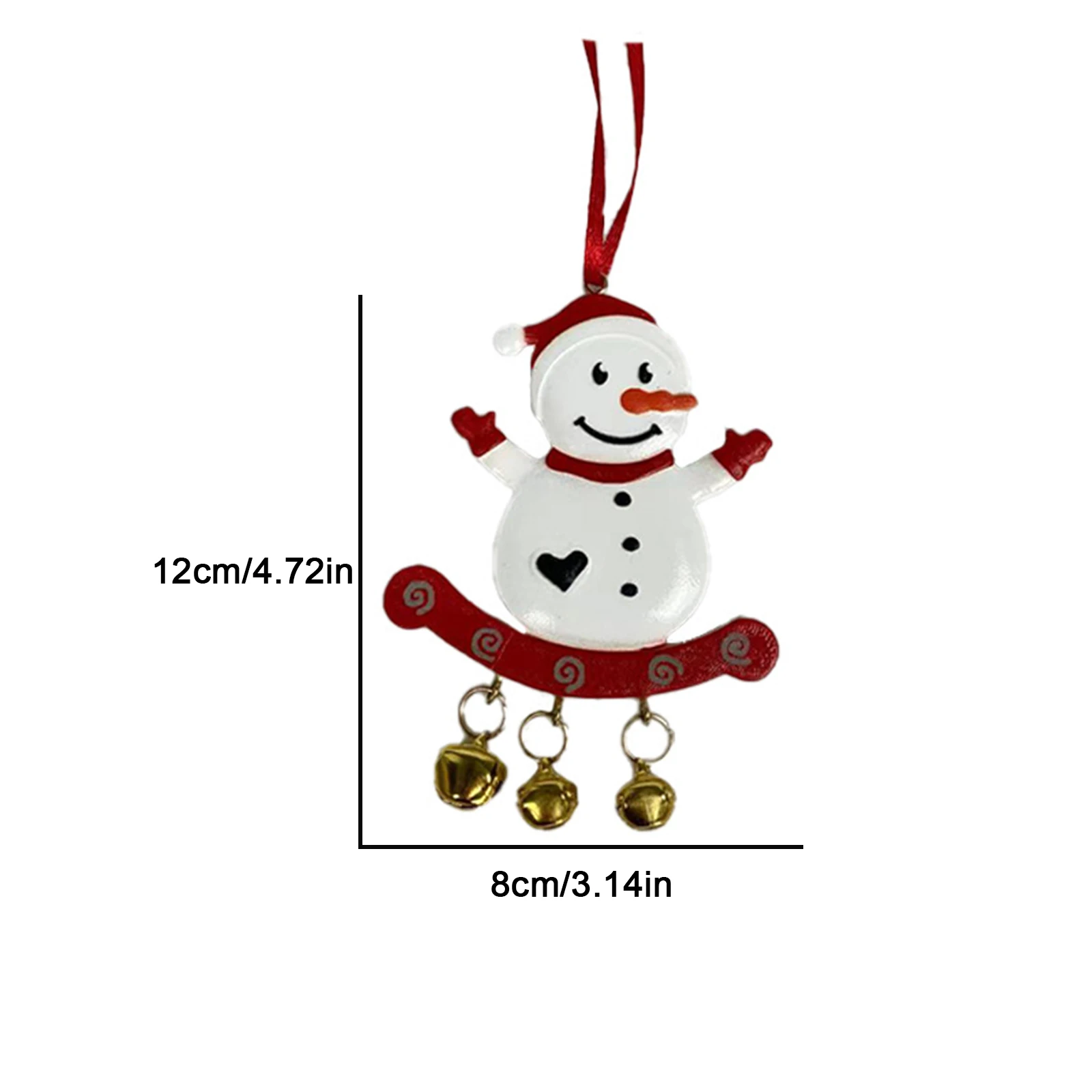 

Christmas Wind Chimes Resin Red White Interesting Creative Pendants Home Decoration Ornaments Holiday Party Supplies