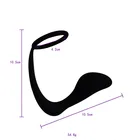 Мужской массаж простаты Анальная пробка Анальный Силиконовые простаты стимулятор, анальная пробка для дополнительной женской стимуляции, задержки эякуляции кольцо Секс-игрушки для Для мужчин гей-Фетиш