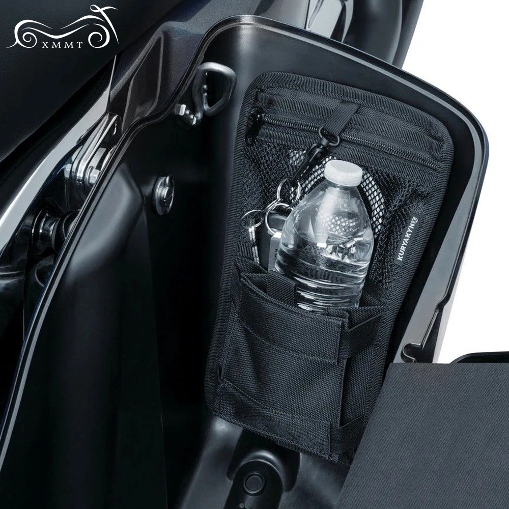 Черный седельный органайзер для мотоцикла жесткие сумки хранения Harley Touring Electra